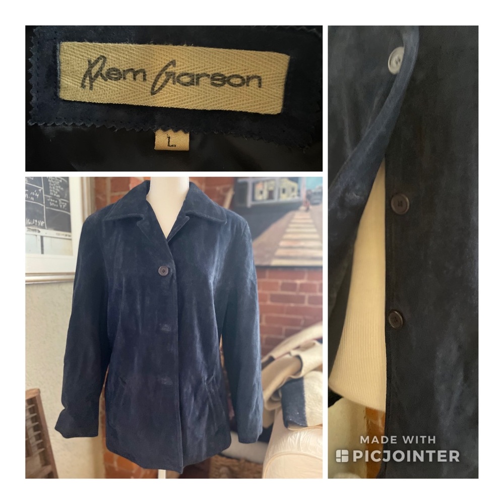 Vintage Rem Garson Suede Jacket / Top **Matching Miniskirt Available**